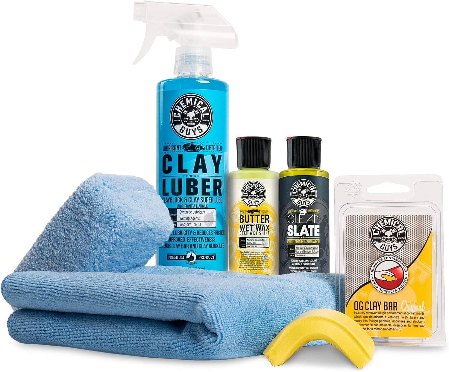 Chemical Guys Clay Bar Kit Complete System, 6 Item Kit