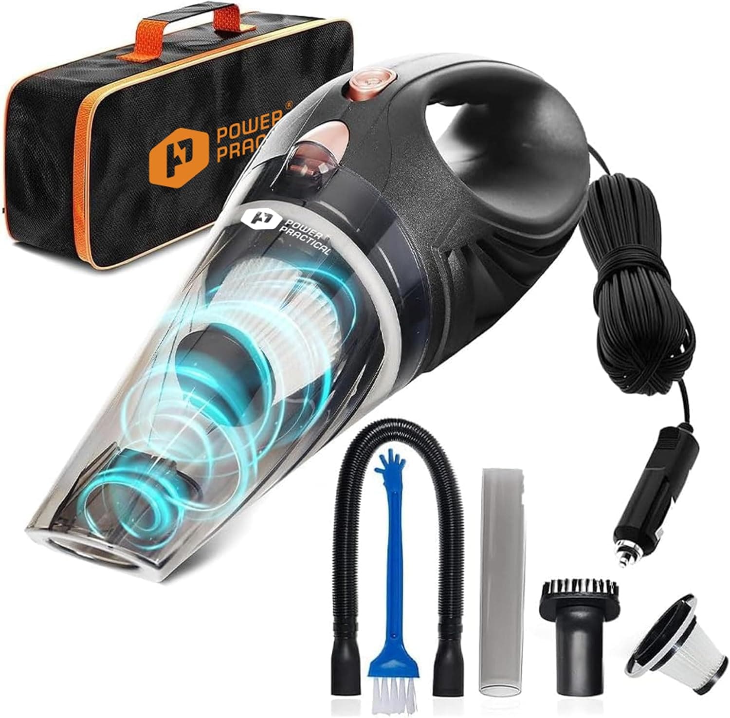 ThisWorx Car Vacuum Cleaner Corded 12V (16ft Cord)